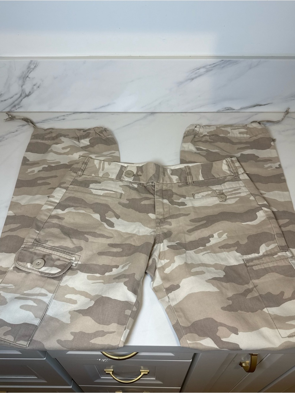 Y2K camo print cargo pants